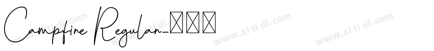 Campfire Regular字体转换